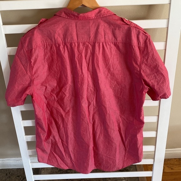 ecko unltd Red Button Down Short Sleeve Shirt Size XL - Picture 4 of 6
